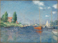 CLAUDE MONET Argenteuil Red Boats FINE ART PRINT Archival Paper Wall Decor
