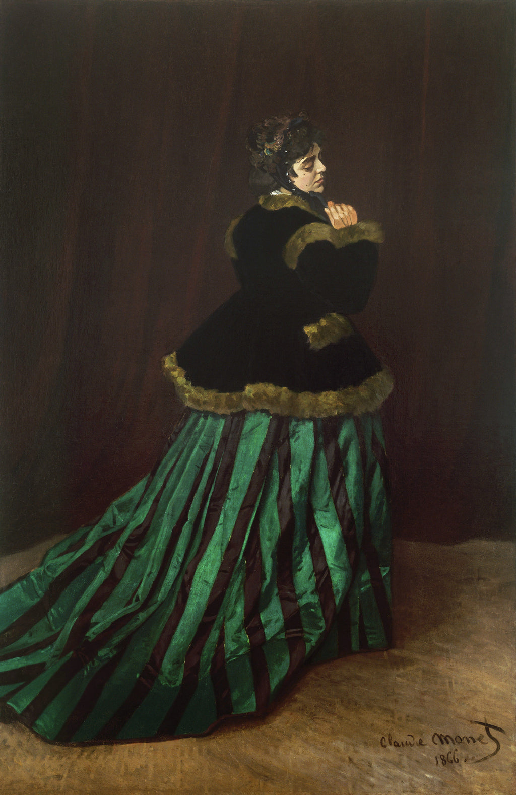 CLAUDE MONET Camille The Woman in the Green Dress FINE ART PRINT Archival Paper