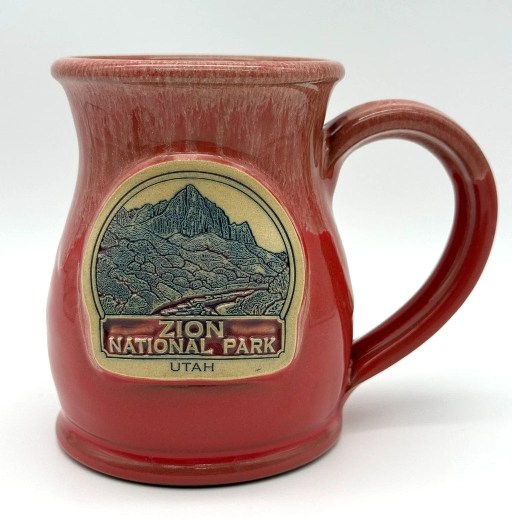 Deneen Pottery Zion National Park Stoneware 2022 Utah 12 oz Coffee Cup Mug