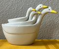 Anthropologie by Biscuit Ceramic Goose Nesting Measuring Cups Set of 4