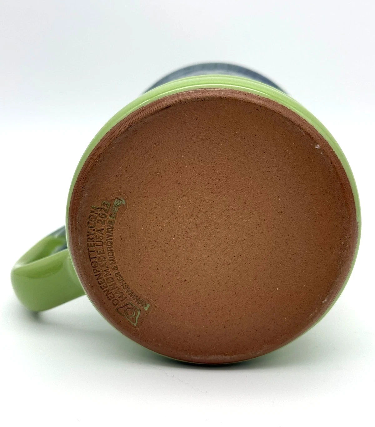 Deneen Pottery Kiwi Green Zion National Park Stoneware 2023 12 oz Coffee Cup Mug
