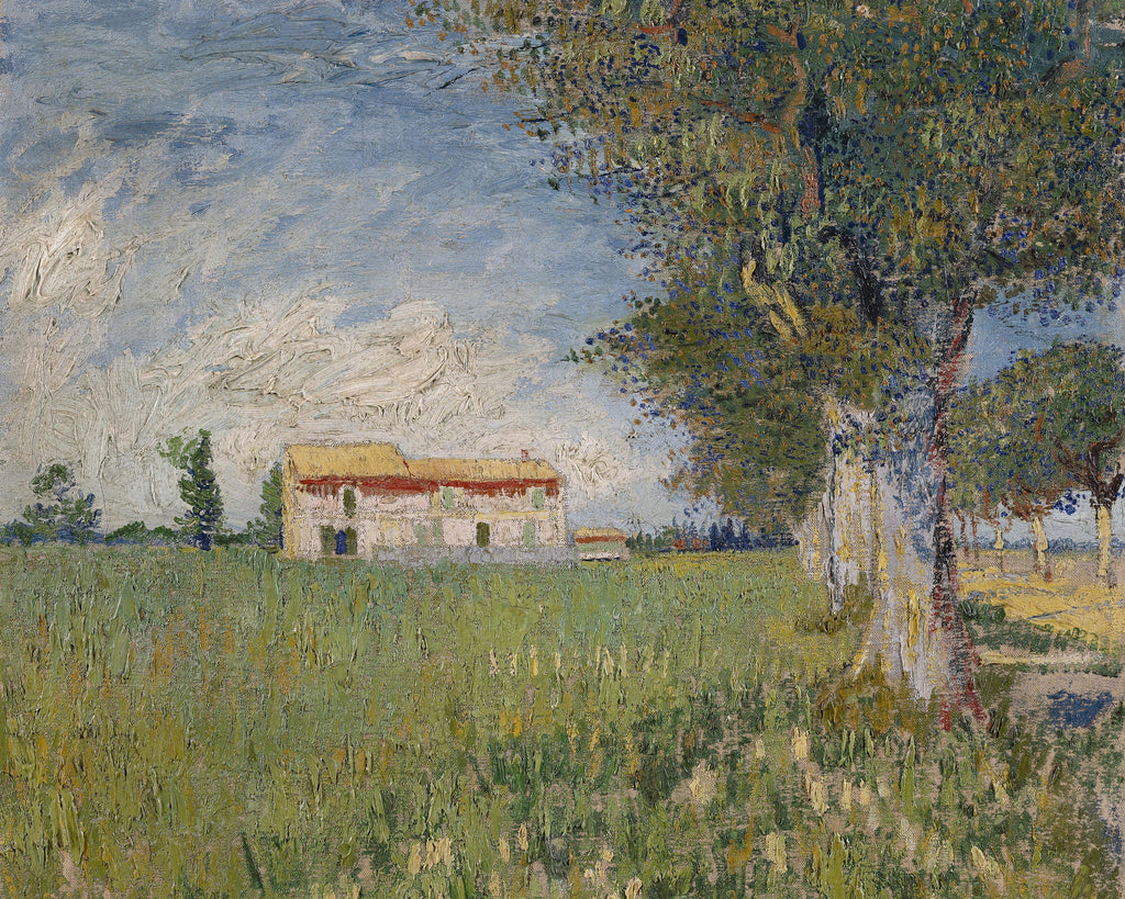 VINCENT VAN GOGH Farmhouse in a Wheat Field FINE ART PRINT Archival Paper Decor