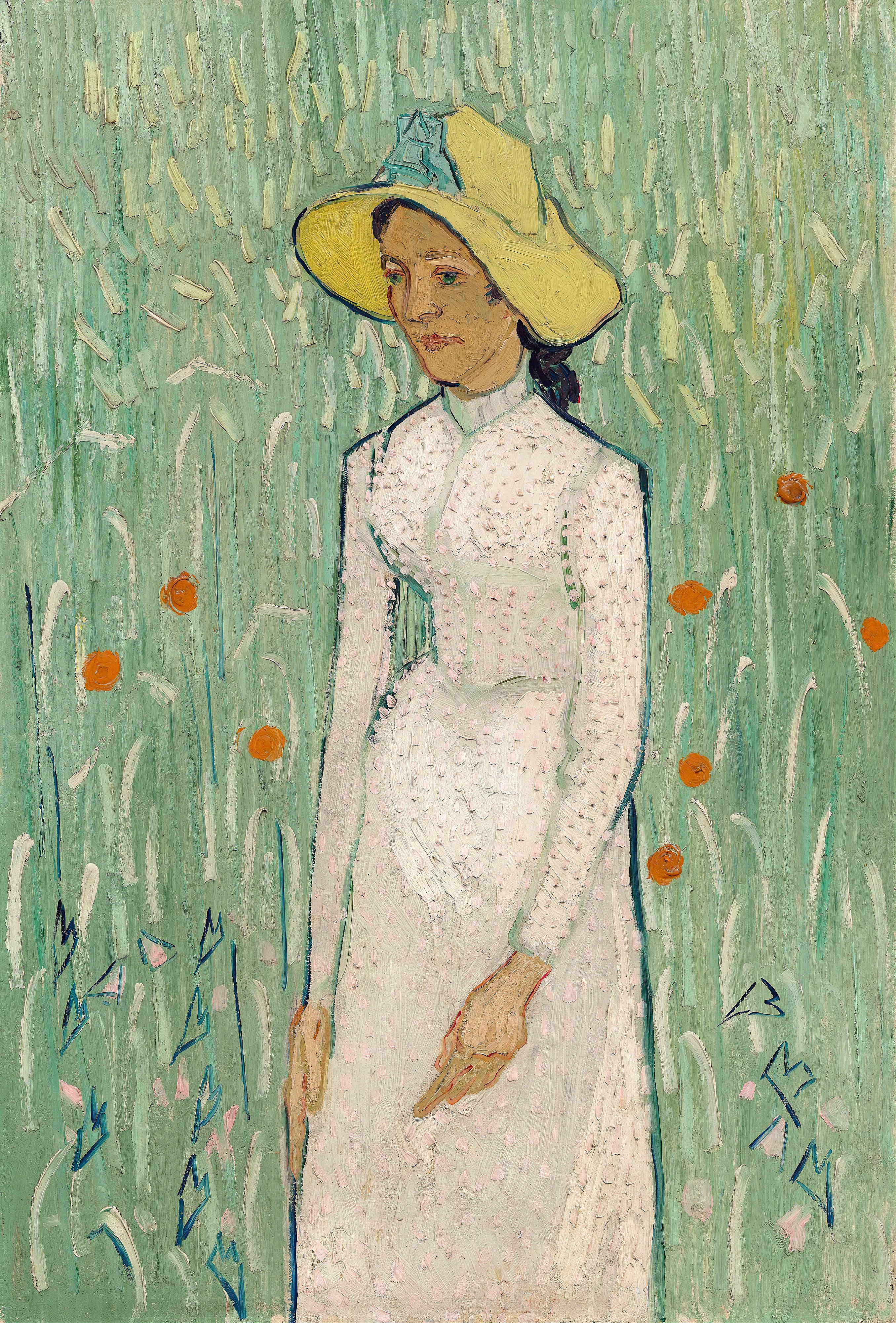 VINCENT VAN GOGH Girl in White FINE ART PRINT Archival Paper Wall Decor