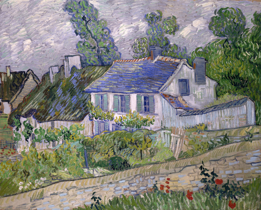 VINCENT VAN GOGH Houses at Auvers FINE ART PRINT Archival Paper Wall Decor