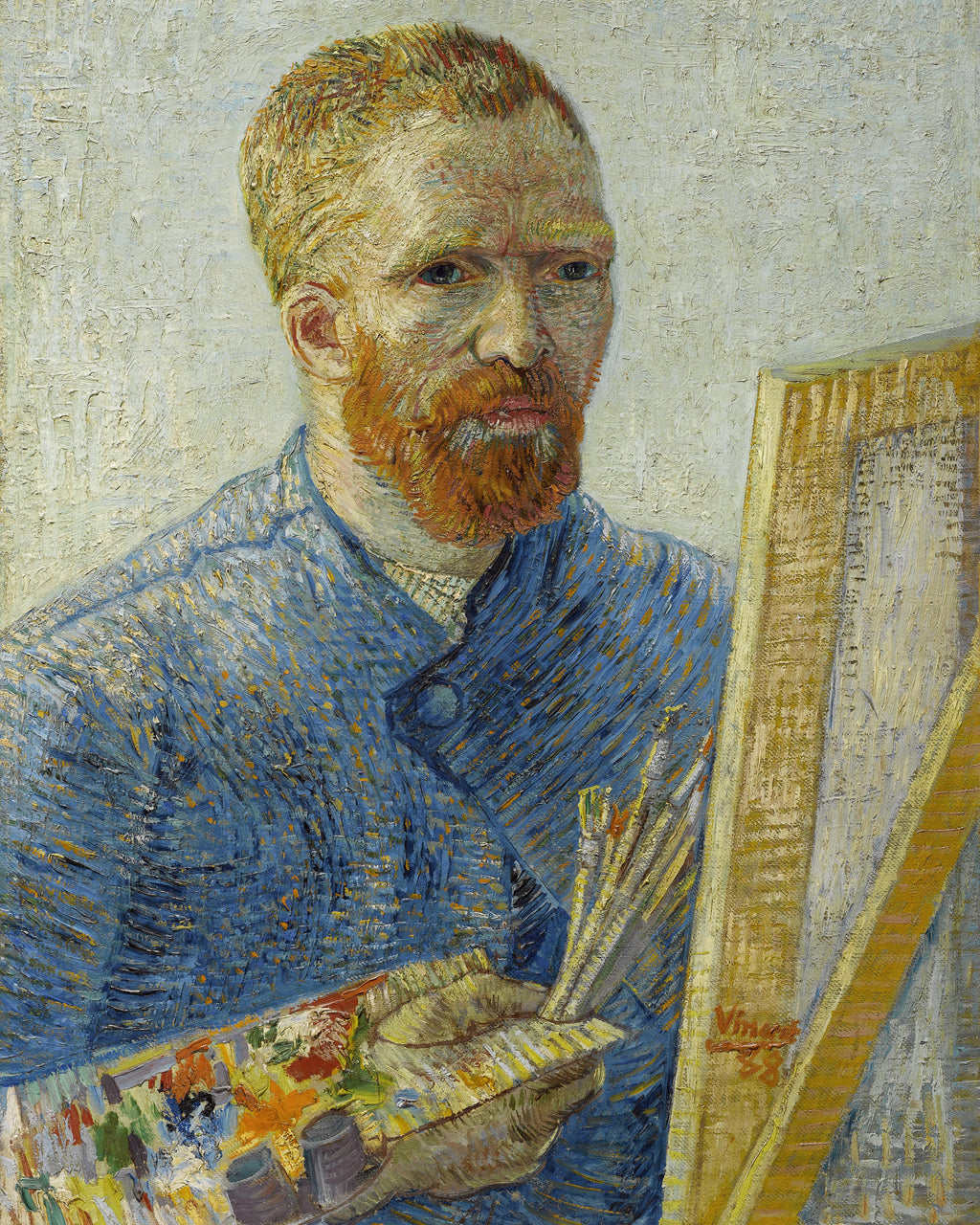 VINCENT VAN GOGH Self-Portrait Painter FINE ART PRINT Archival Paper Wall Decor