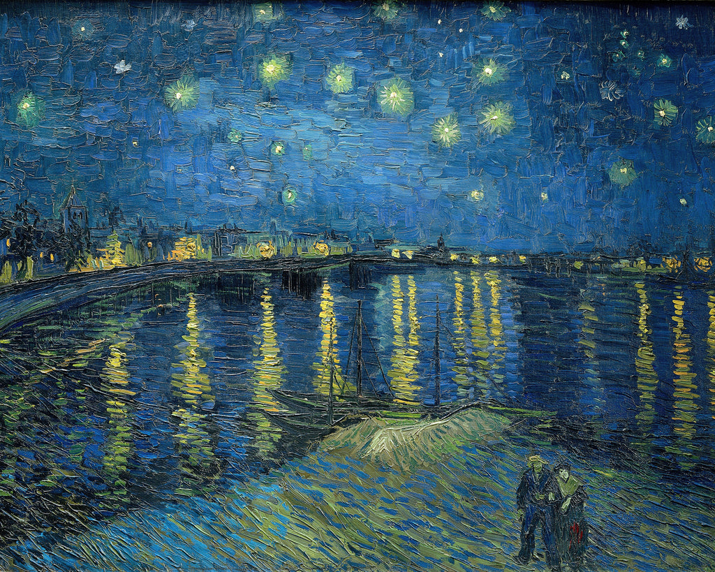 VINCENT VAN GOGH Starry Night Over the Rhone FINE ART PRINT Archival Paper Decor