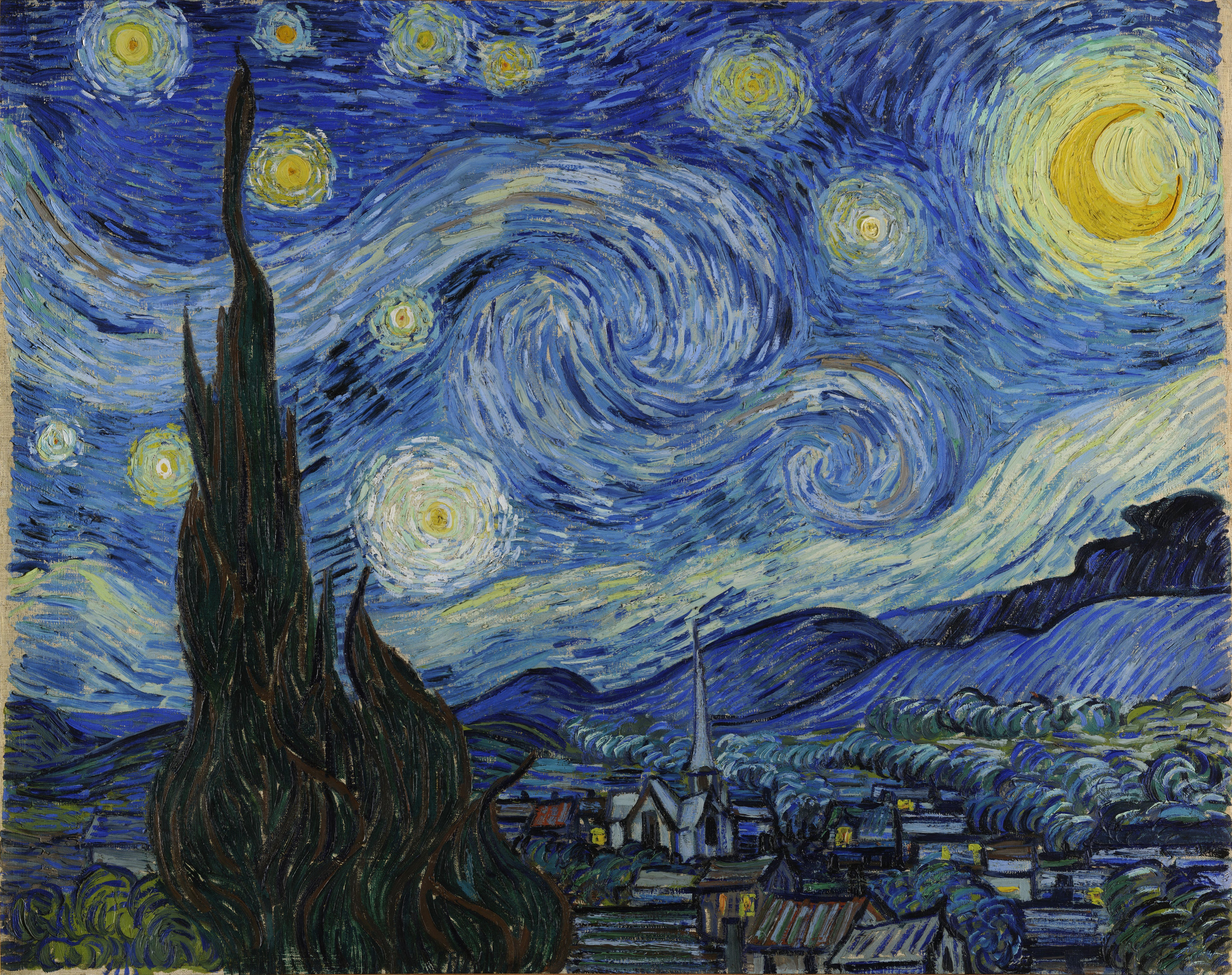 VINCENT VAN GOGH The Starry Night FINE ART PRINT Archival Paper Wall Decor