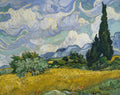 VINCENT VAN GOGH Wheat Field With Cypress FINE ART PRINT Archival Paper Decor